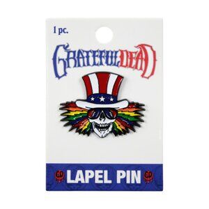 Grateful Dead Enamel Pin - Uncle Sam Skull - 70s 80s Rock Music Band Apparel NWT
